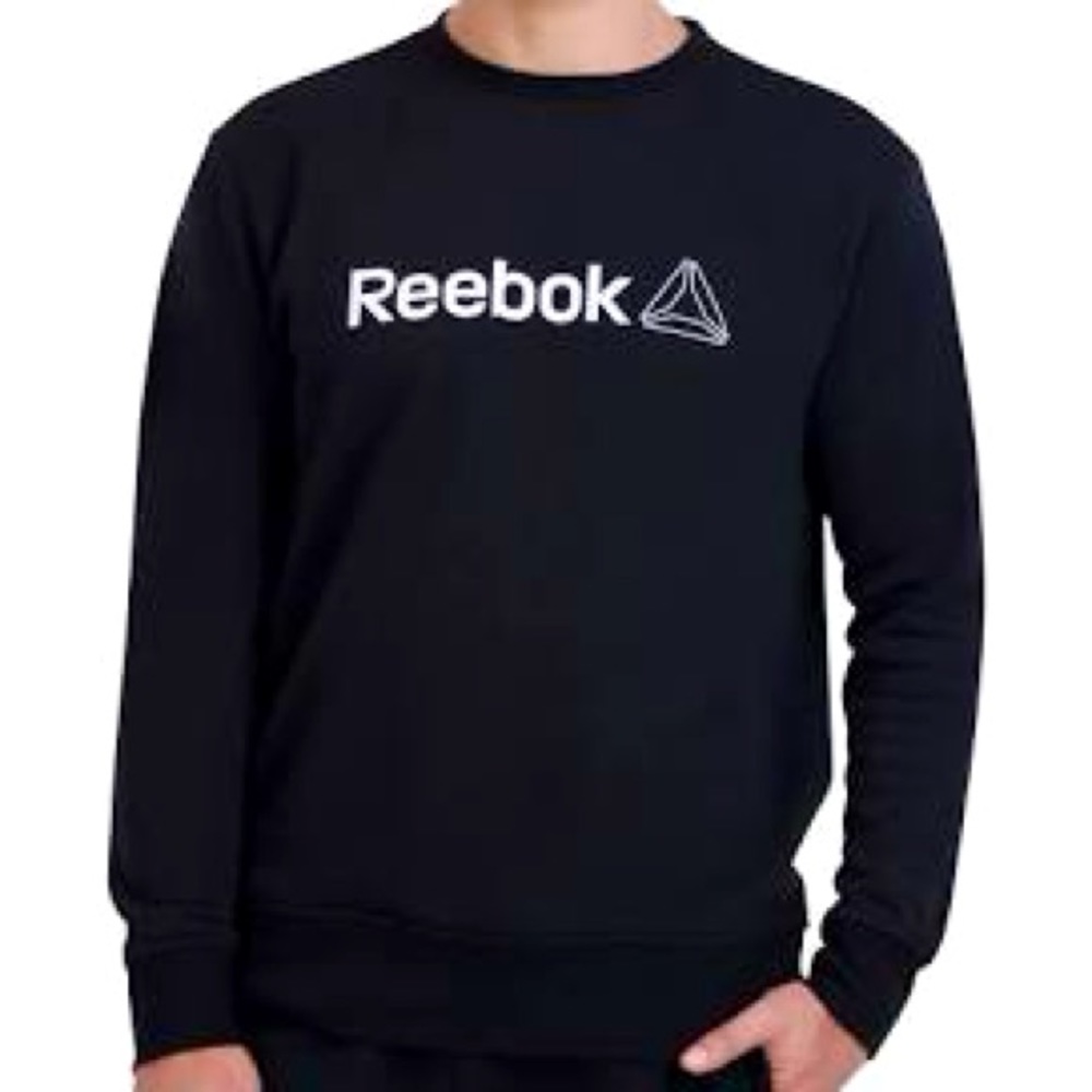 NWT! Reebok Mens’ crewneck fleece lined sweatshirt.